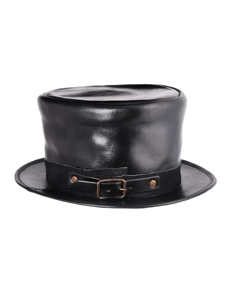 Medieval top hat in black fur Medieval top hat in black fur