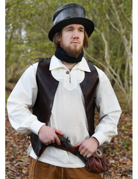 Medieval top hat in black fur Medieval top hat in black fur