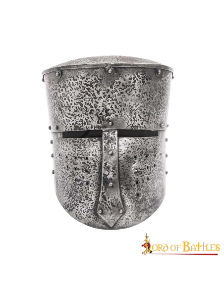 Helmet of the Crusaders in steel...