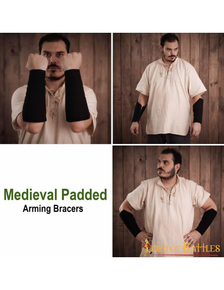 Cotton padded medieval bracelets...