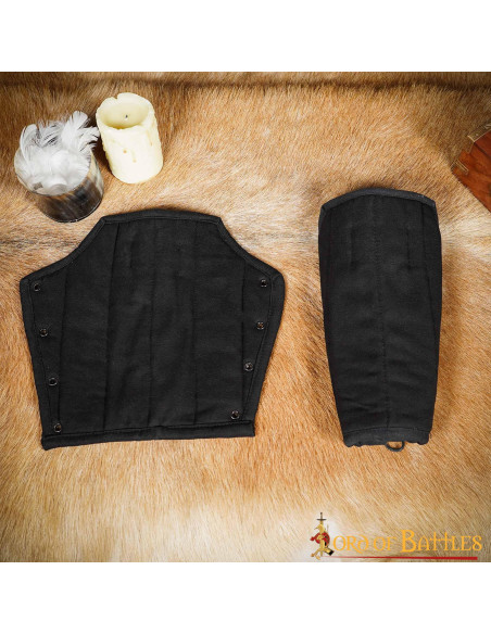 Cotton padded medieval bracelets...