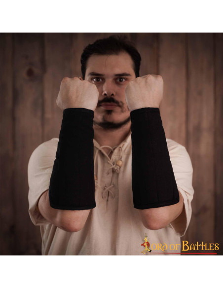 Cotton padded medieval bracelets...