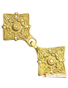 Brass-plated Gulbische cloak clasp, 10th century