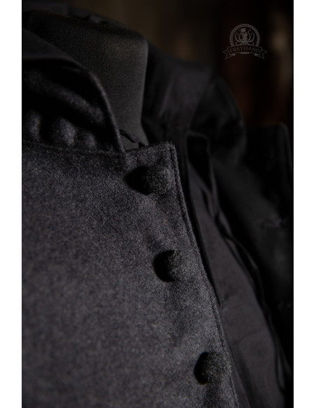 Quentin Wool Musketeer Jacket - Gray Quentin Wool Musketeer Jacket - Gray