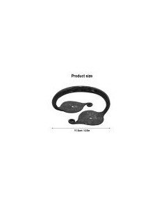 Hand forged medieval door handle 2