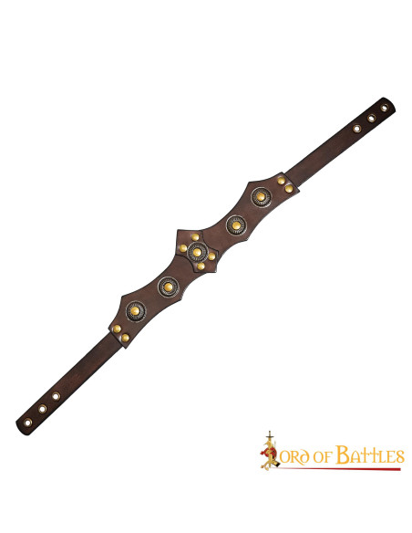 Medieval unisex leather tiara,...
