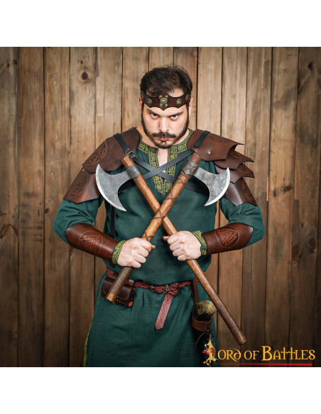 Medieval unisex leather tiara,...