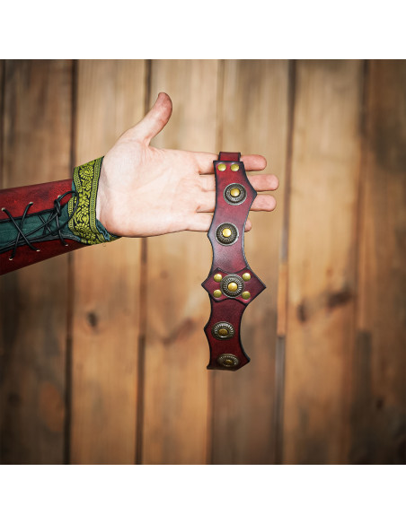 Medieval unisex leather tiara,...