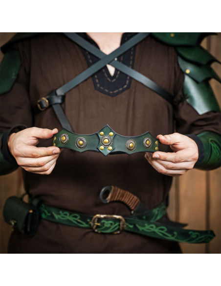 Medieval unisex leather tiara,...