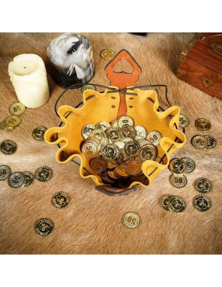 Celtic leather beg bag - brown and...