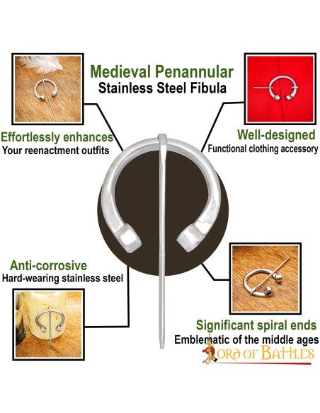 Roman fibula in stainless steel... Roman fibula in stainless steel...