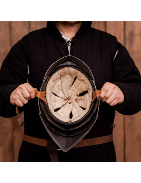 German Sallet medieval helmet, with...