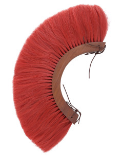 Wooden plume for Roman helmet - Red