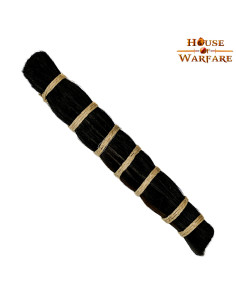 Replacement tuft of dark natural hair for helmets