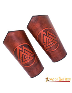 Norse Valknut Bracelets, Death Knot - Garnets 2