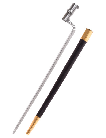 Enfield bayonet with scabbard (52.5 cm.)