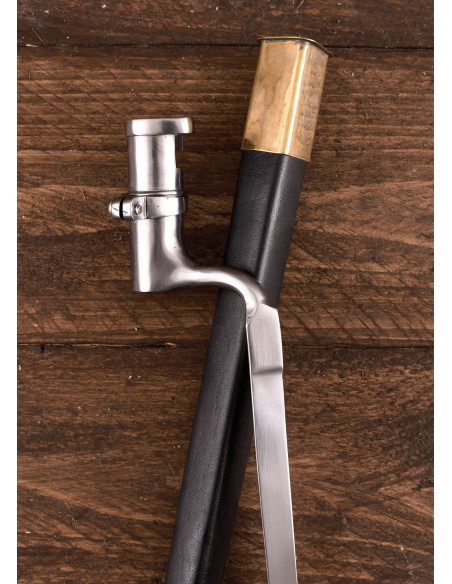 Enfield bayonet with scabbard (52.5 cm.)
