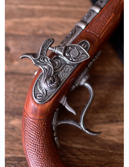 Decorative flintlock Forsyth pistol... Decorative flintlock Forsyth pistol...