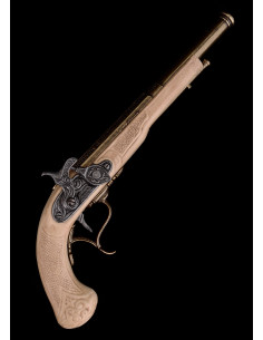 Decorative flintlock dueling pistol (18th century)