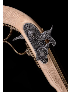Decorative flintlock dueling pistol (18th century) 2