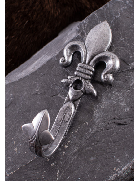 Set of 2 silver medieval supports for...