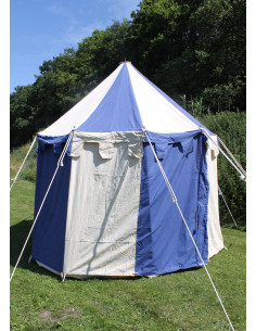 Johann blue-natural medieval tent, 3m. 2