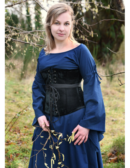 Large medieval corset in black velvet Large medieval corset in black velvet
