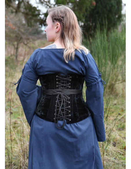 Large medieval corset in black velvet Large medieval corset in black velvet