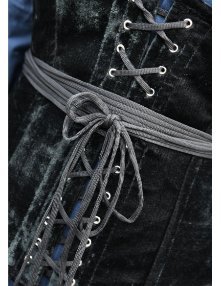 Large medieval corset in black velvet Large medieval corset in black velvet