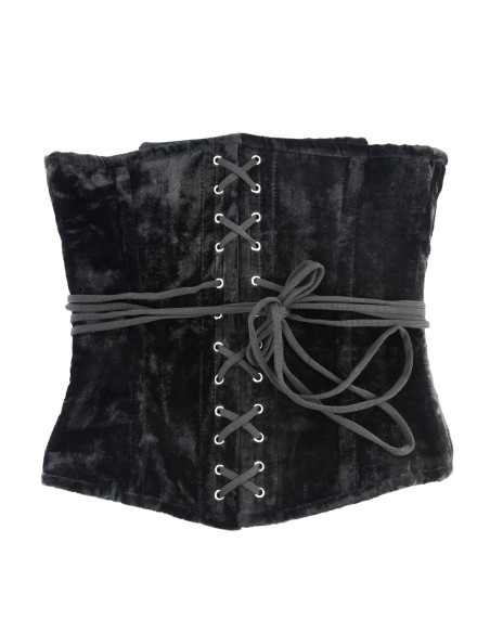 Large medieval corset in black velvet Large medieval corset in black velvet