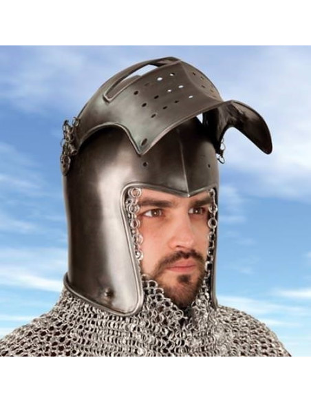 Medieval bacinet with viewer, S. XV Medieval bacinet with viewer, S. XV