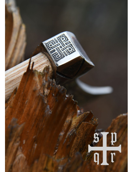 Viking Mammen ax with engravings, 60 cm.