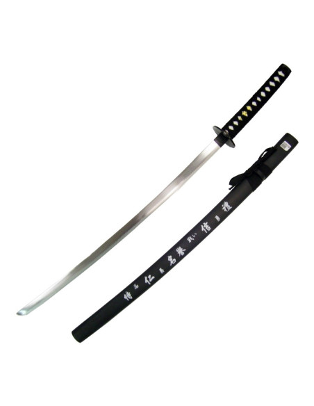 Ornamental katana black scabbard with...