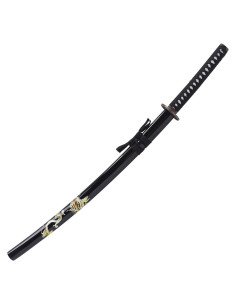Dragon ornamental katana with black scabbard (96.5 cm.) 2