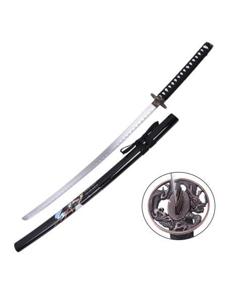 Samurai ornamental katana with black...