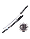 Samurai ornamental katana with black scabbard (105 cm.)
