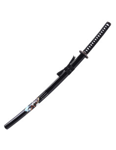 Samurai ornamental katana with black scabbard (105 cm.) 2