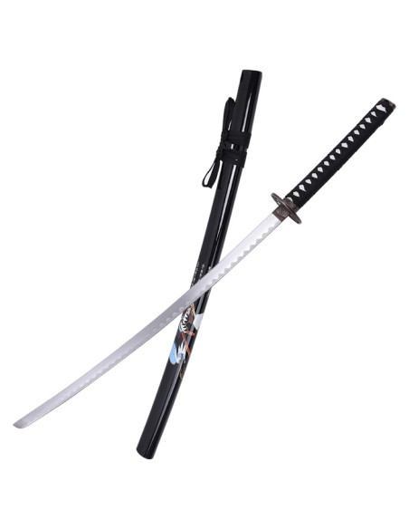 Samurai ornamental katana with black...