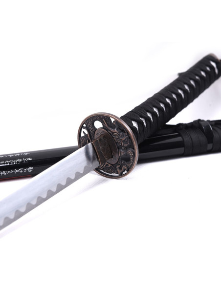 Samurai ornamental katana with black...