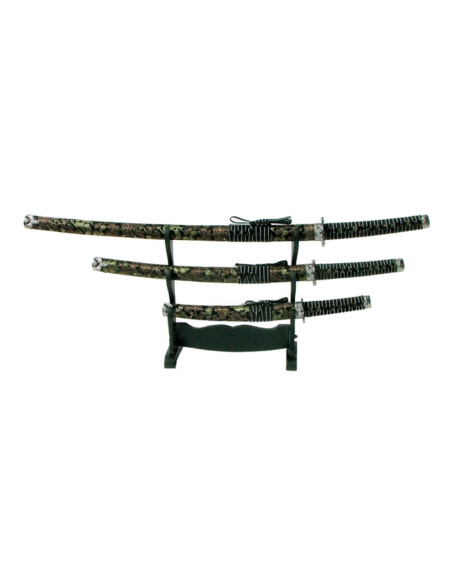 Ornamental set with Katana, wakizashi...