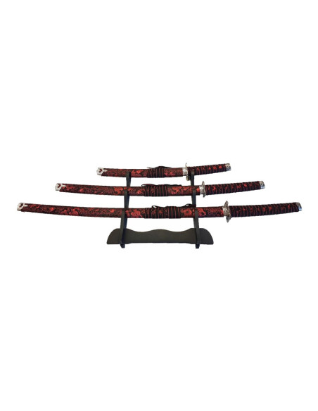 Ornamental set with Katana, wakizashi...