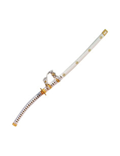 Decorative Japanese tachi - white (100 cm.)