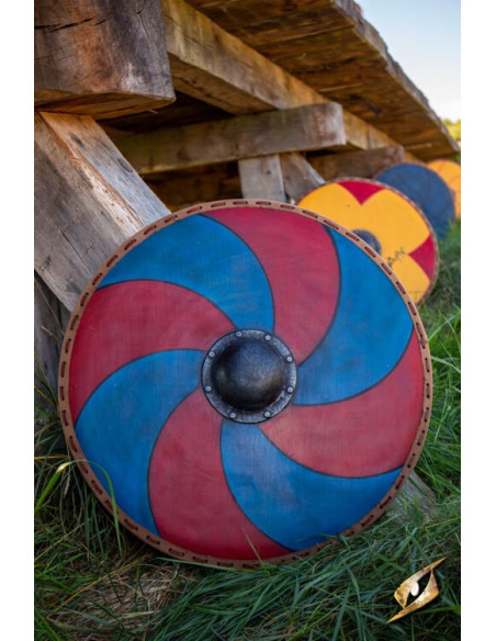 Gastir Viking Shield for LARP (Blue-Red)