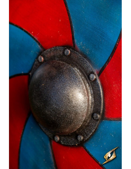 Gastir Viking Shield for LARP (Blue-Red)