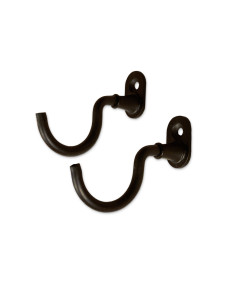 Brackets to hang katanas on the wall, black finish