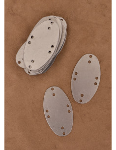 Set 25 pieces of steel scales for armor, Visby style