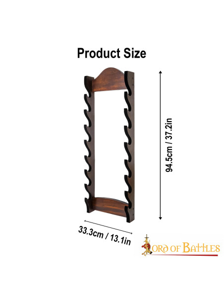 Wall support for 8 swords and axes...