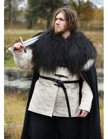 Nordic sheepskin for shoulders, black Nordic sheepskin for shoulders, black