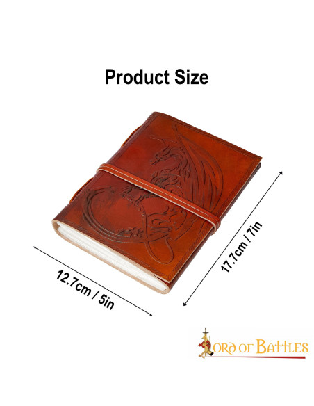 Celtic dragon leather journal...