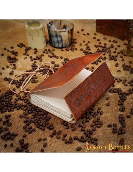 Celtic dragon leather journal...